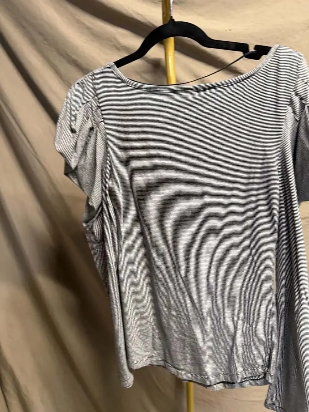 Free People Penelope Puff Sleeve Striped Top M